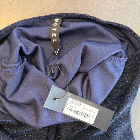 Motel Rocks Navy Halter Dress - Picture 3 of 3